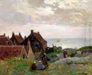 Visservrouwen In Het Duin Bij Het Dorp Scheveningen