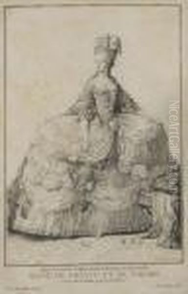 Portrait De 
Marie-antoinette-joseph Jeane D'autriche Archiduchesse, Reine De France 
Et De Navare - view 1