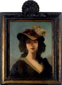 Self-portrait Of The Artist With A Straw Hat by Elisabeth Vigee-Lebrun