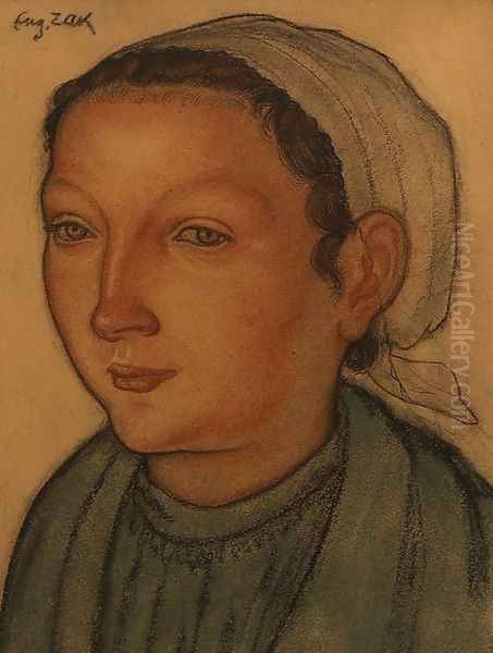Portrait of a Breton Woman - view 1