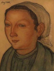Portrait of a Breton Woman by Eugene Zak