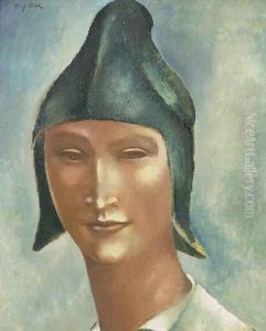 Head of a Young Man in a Spiky Hat by Eugene Zak