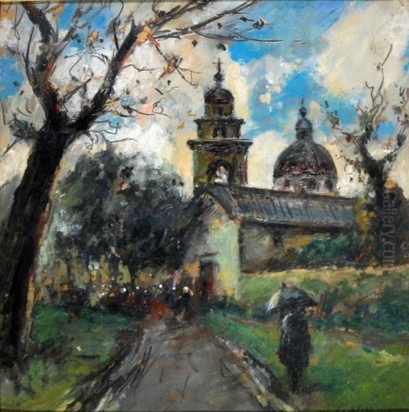 Paesaggio Con Chiesa - view 1