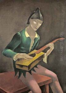 Lute Player (Mandolin Player) by Eugene Zak