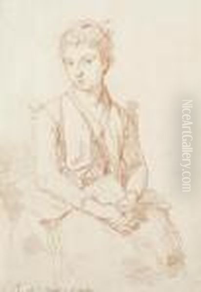 A Seated Young Woman - view 1