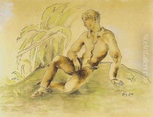 Resting Boy by Eugene Zak