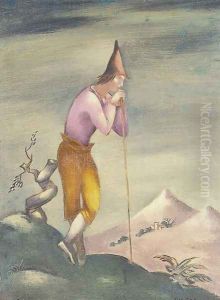 Landscape with Wanderer