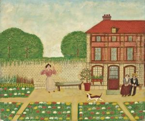Trois Personnages Avec Un Chien