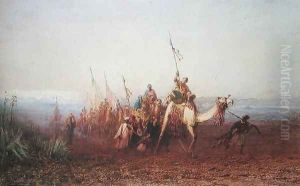 A Caravan on the Way to Cairo by Felix Ziem