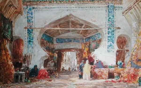 Bazaar in Constantinople - view 1