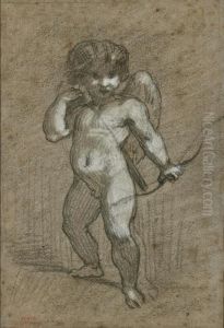 Deux Putti Ailes by Andre Charles Voillemot