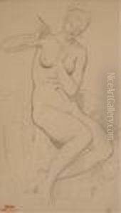Femme Nue Assise by Andre Charles Voillemot