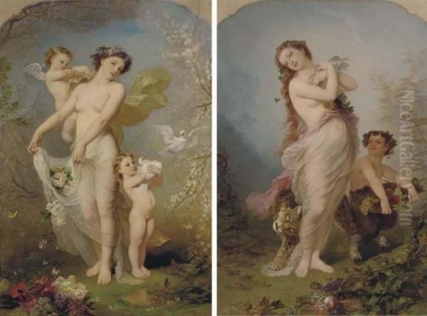 Allegory Of Spring; And Allegory Of Autumn - view 1