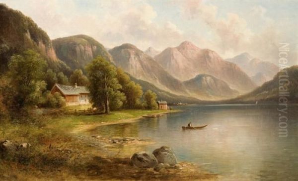 At The Mountain Lake - view 1