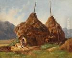 Bergachtig Landschap by Friedrich Johann Voltz