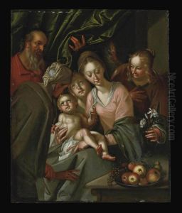 The Holy Family With Saint Anne And Female Attendants