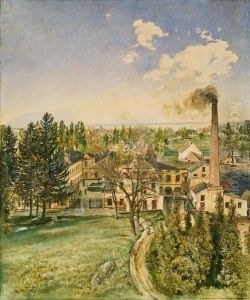 Fabriksgelande by Rudolf Ritter von Alt