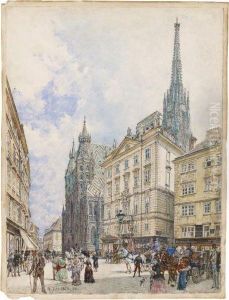 Saint Stephen's Cathedral by Rudolf Ritter von Alt