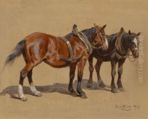 Two Draught Horses