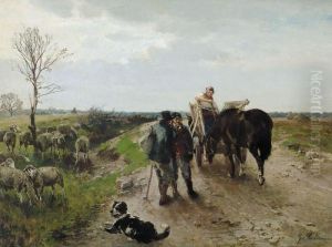 Encounter On The Country Road by Gregor Von Bochmann