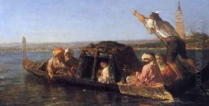 On the Venetian Lagoon by Felix Ziem