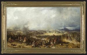 The Battle Of Chocim by Jozef Von Brandt