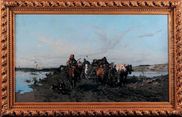 Tabor Mysliwski W Podrozy, 1871 R. - view 1