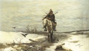 The Lone Hunter by Jozef Von Brandt