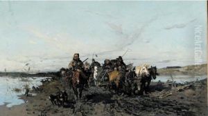 The Caravan by Jozef Von Brandt