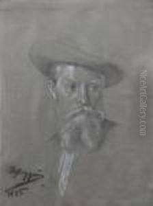 Herrenhalbportrait by Franz Von Defregger