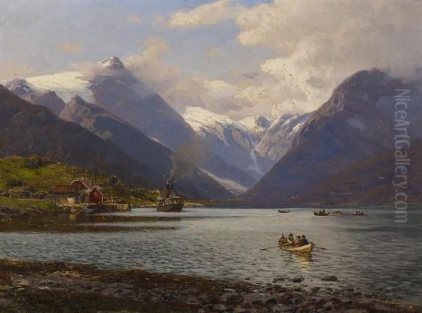 Am Fjaerlansfjord Bei Mundal" - view 1