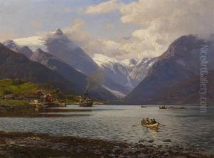 Am Fjaerlansfjord Bei Mundal" by Themistocles Von Eckenbrecher