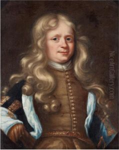 Portrait Of A Man, Possible Andres Von Behn (1650- After 1713) by David Klocker Von Ehrenstrahl