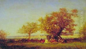 On the banks of the Bosphorus by Felix Ziem