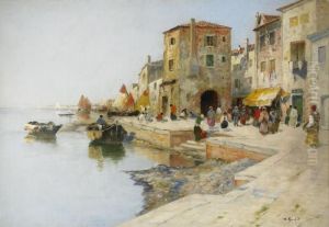 Venetiansk Kaj by Wilhelm von Gegerfelt