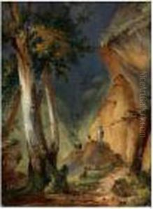 Mountain Landscape by Pehr Gustaf Von Heideken