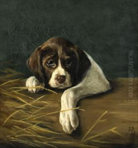 Hundportratt by Johan Gustav Von Holst