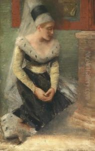 Burgfraulein by Albert von Keller