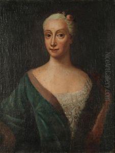 Portratt Forestallande Elisabet Sandelhielm, F. Polhem
