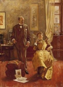 Courtship by Tihamer Von Margitay