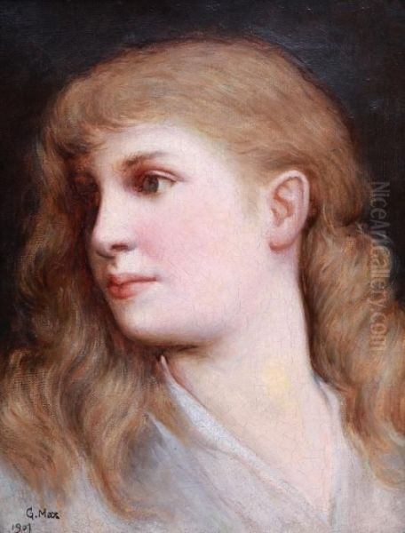 Portrait Of A Girl From Semi-profile - view 1