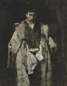 Un Vagabond De Nuit by Mihaly Munkacsy