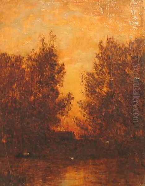 Sunset Along the River - view 1