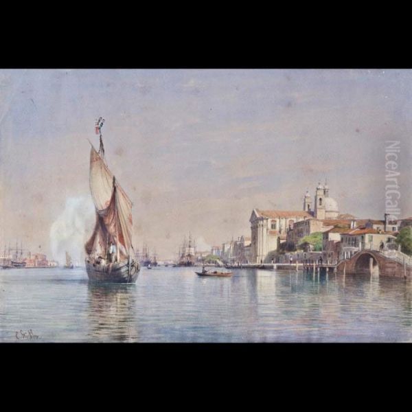 Barche Nel Canale Della Giudecca - view 1