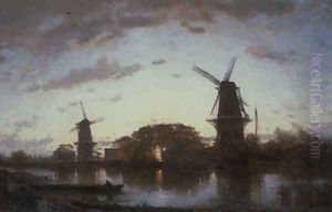 Les Bords de l'Amstel by Felix Ziem