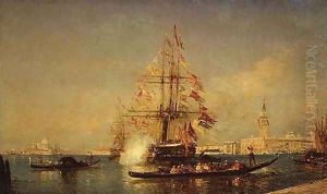 Venetian Scene by Felix Ziem