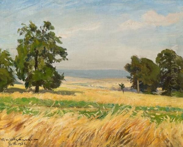View Across Oat Fields - view 1