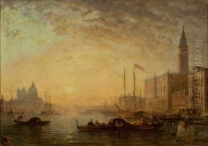 The Grand Canal in Venice by Felix Ziem