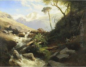 Grande Paesaggio Austriaco by Leopold Heinrich Voscher