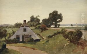 Bij Den Dijk; Farmhouse Near The River Ijssel Bij Den Dijk; Farmhouse Near The River Ijssel